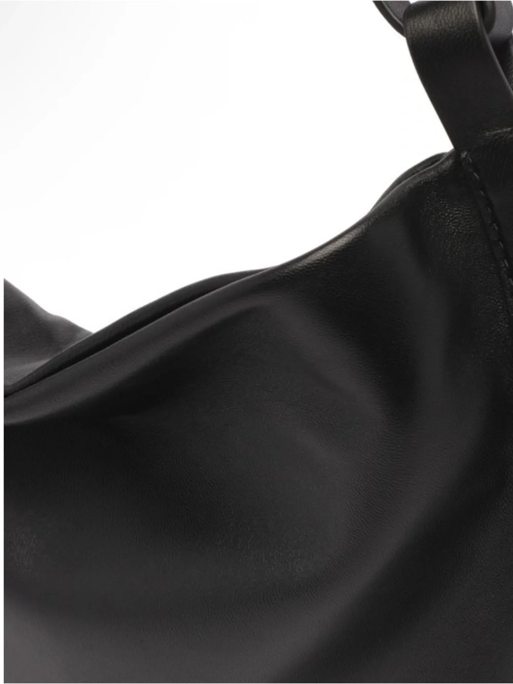 Proenza Schouler Black Leather Hobo Shoulder Bag